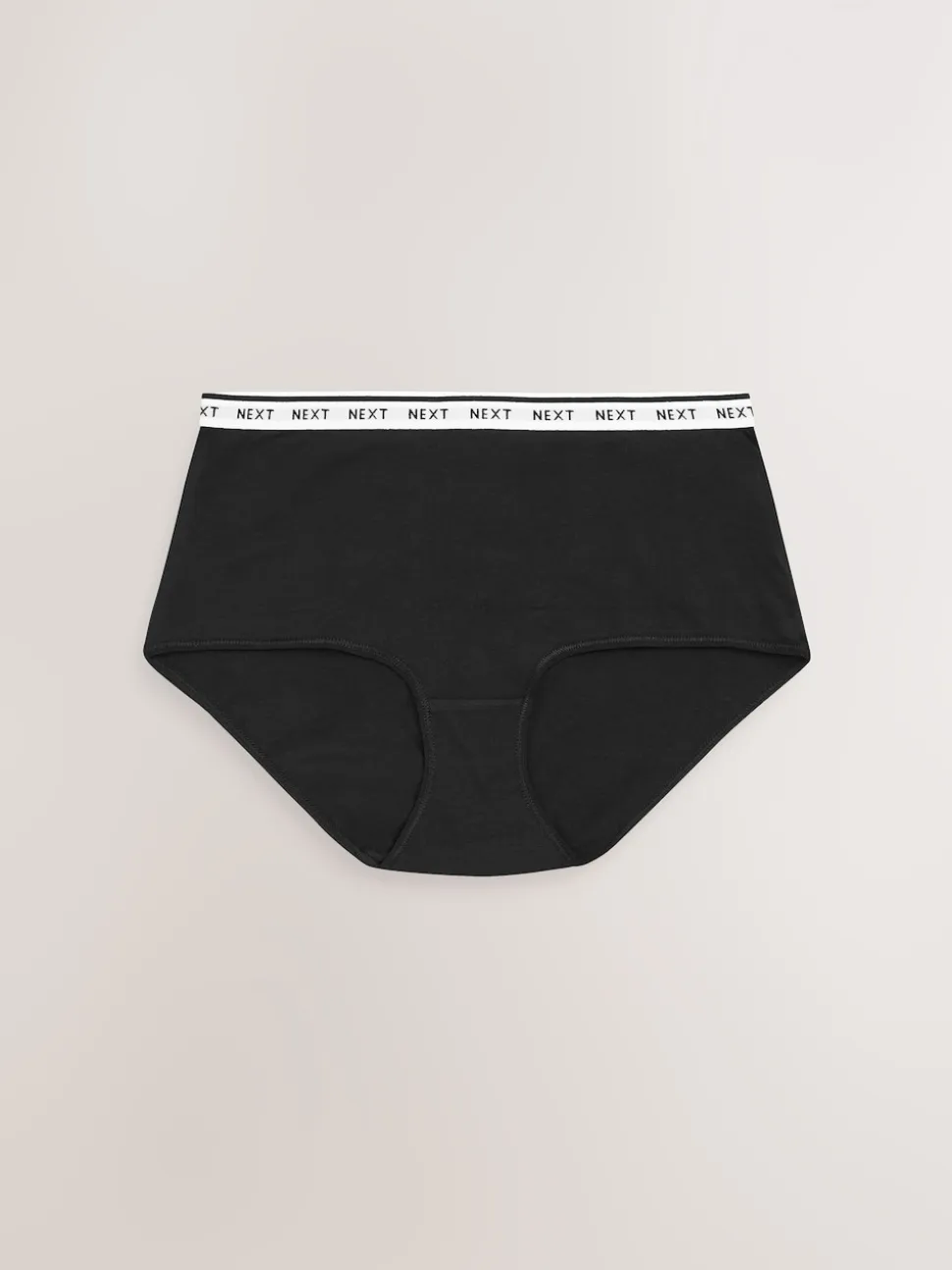 Blanc/Noir/Gris - Lot de 4 culottes à logo en coton