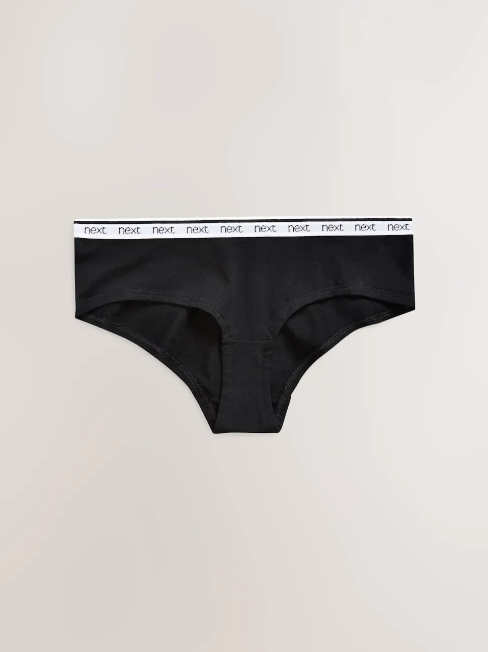 Blanc/Noir/Gris - Lot de 4 culottes à logo en coton
