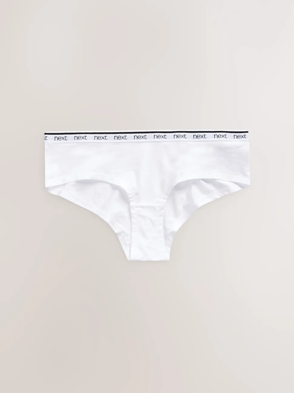 Blanc/Noir/Gris - Lot de 4 culottes à logo en coton