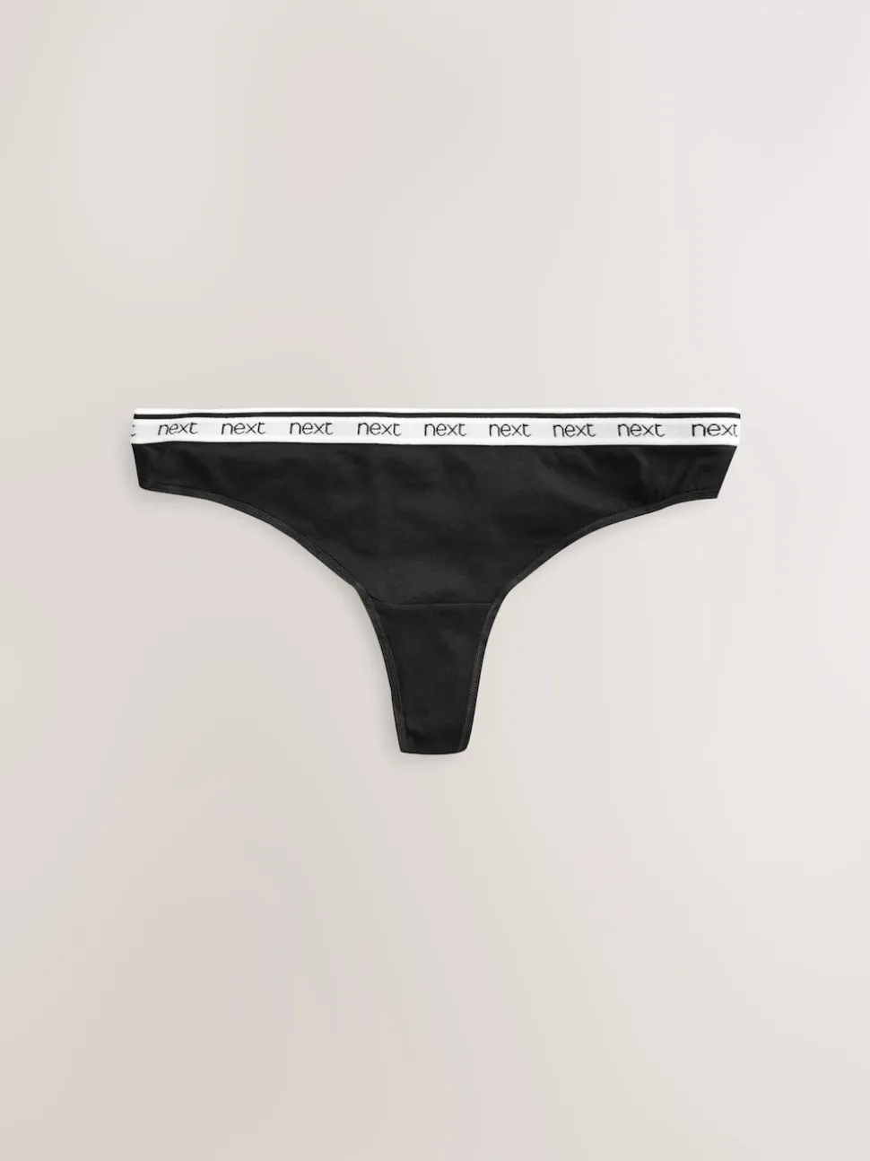 Blanc/Noir/Gris - Lot de 4 culottes à logo en coton