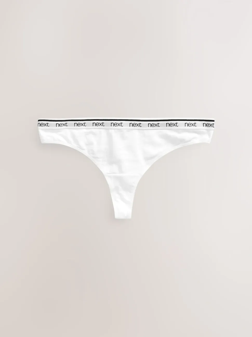 Blanc/Noir/Gris - Lot de 4 culottes à logo en coton