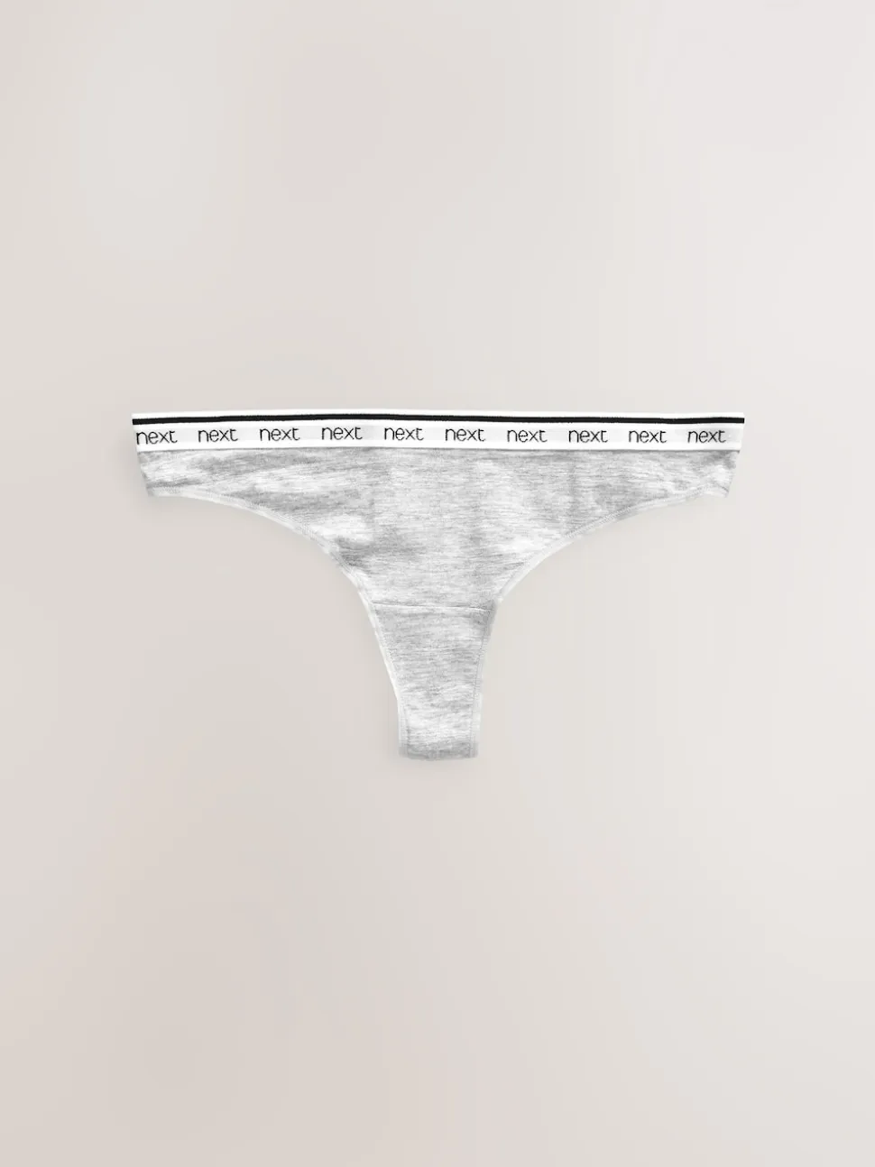 Blanc/Noir/Gris - Lot de 4 culottes à logo en coton