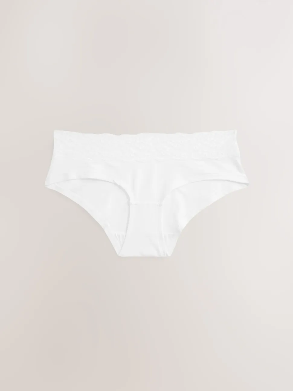 Blanc/Noir/Gris - Lot de 4 culottes en coton et dentelle