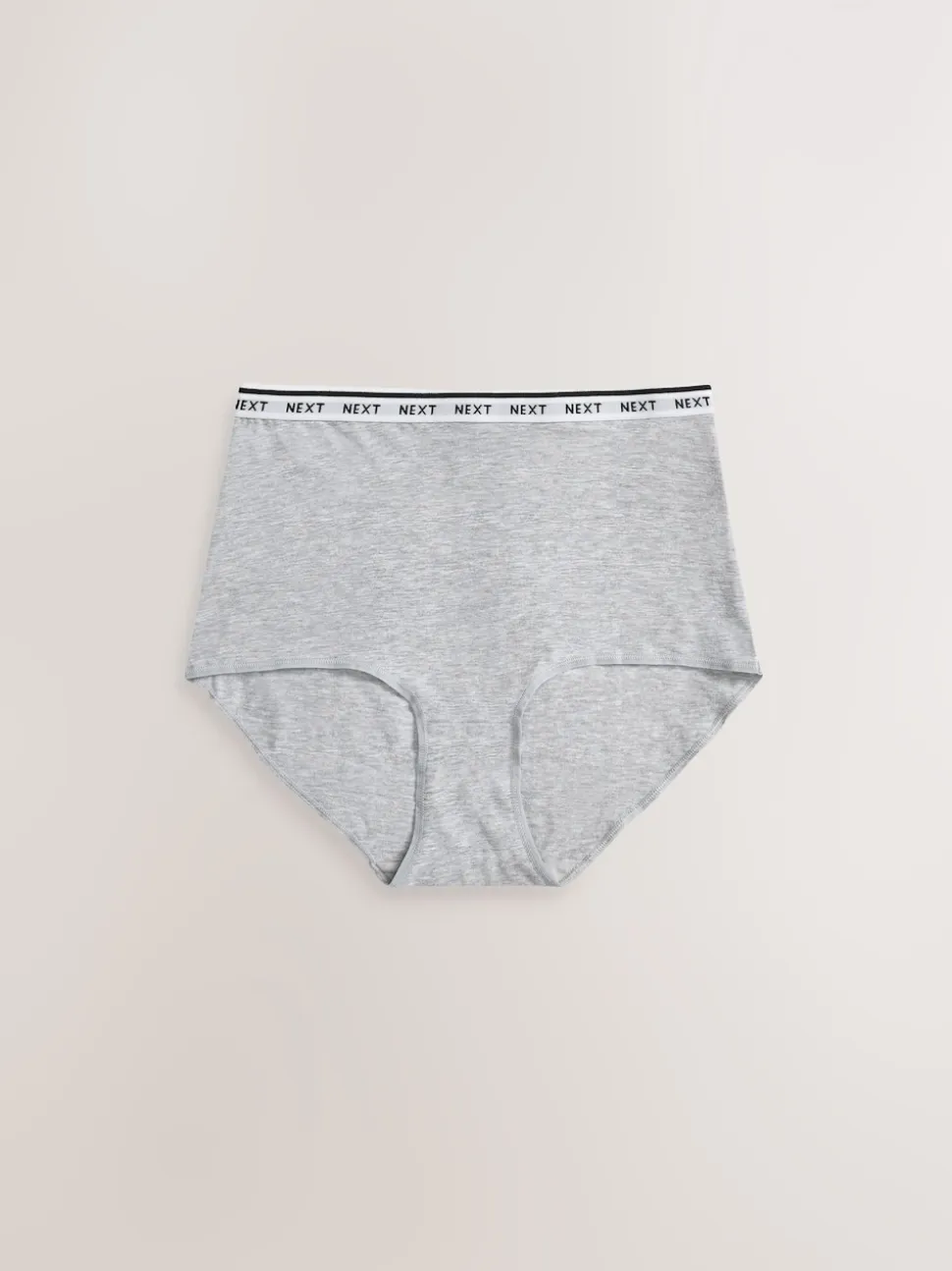 Blanc/Noir/Gris - Lot de 4 culottes à logo en coton
