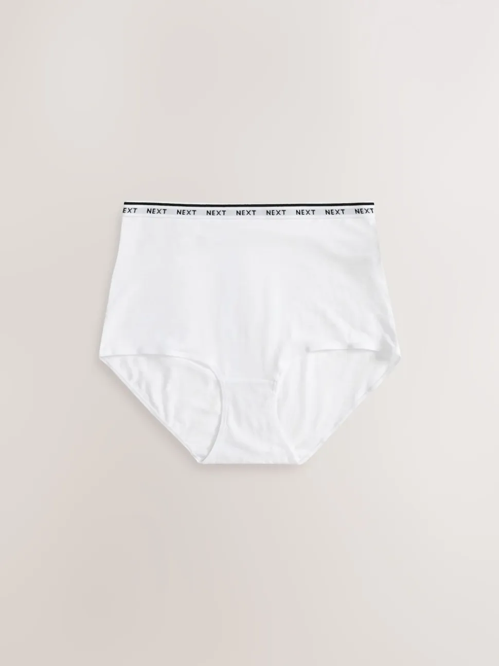 Blanc/Noir/Gris - Lot de 4 culottes à logo en coton
