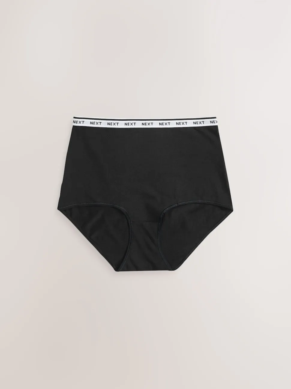 Blanc/Noir/Gris - Lot de 4 culottes à logo en coton