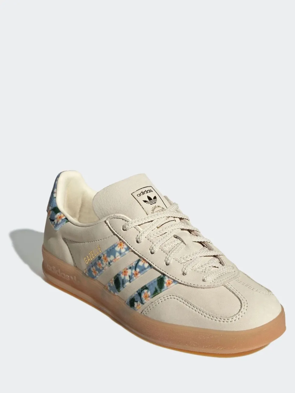 Blanc/Or - Baskets adidas Originals Gazelle