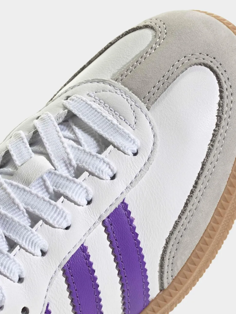 Blanc/Pourpre - Baskets Adidas Original Samba Og
