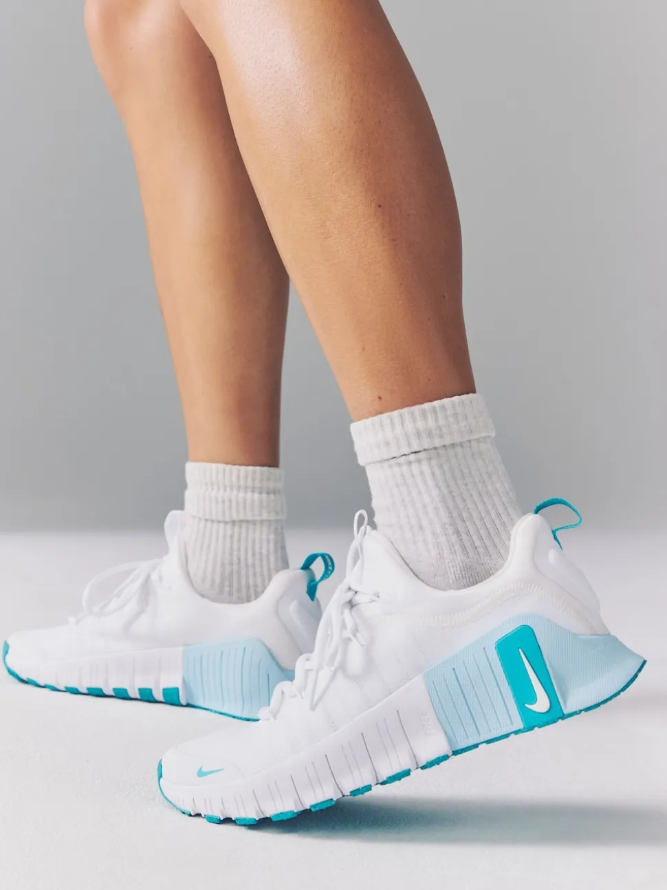 Blanc/sarcelle - Nike Free Metcon 6 Training Trainers