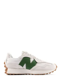 Blanc/Vert - New Balance 327 Trainers