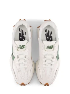 Blanc/Vert - New Balance 327 Trainers