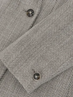 Blazer à double boutonnage Reiss Ember à chevrons en laine et coton