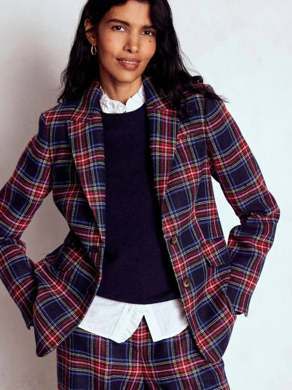 Blazer Boden Stamford Carreaux en laine Blend