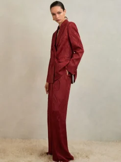 Blazer croisé en jacquard Atelier Ottelie