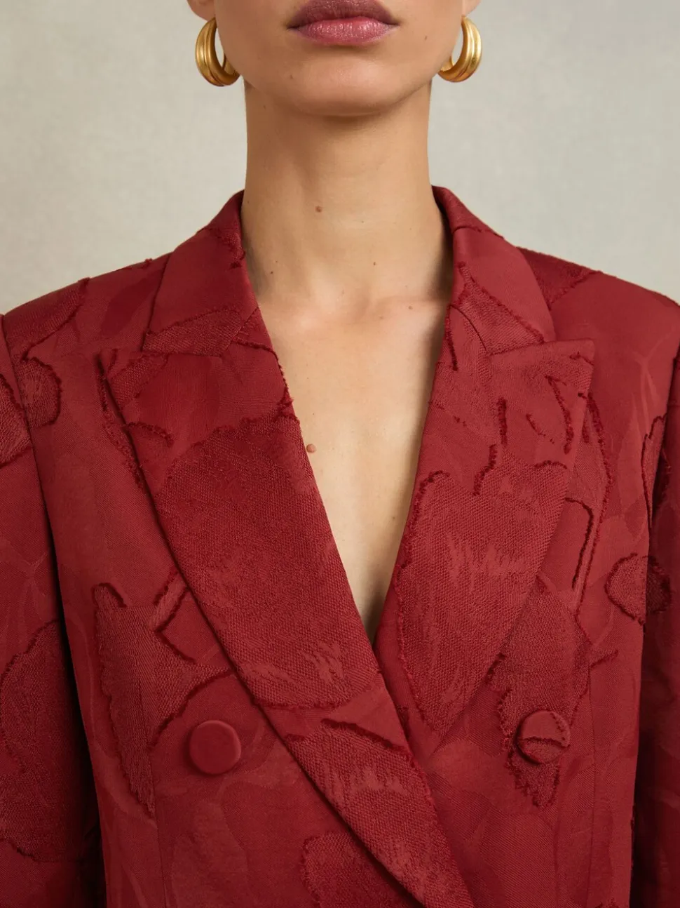 Blazer croisé en jacquard Atelier Ottelie