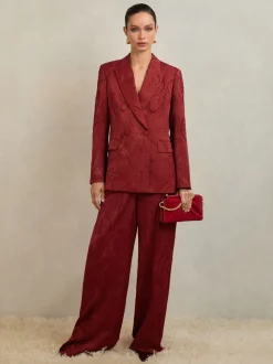 Blazer croisé en jacquard Atelier Ottelie