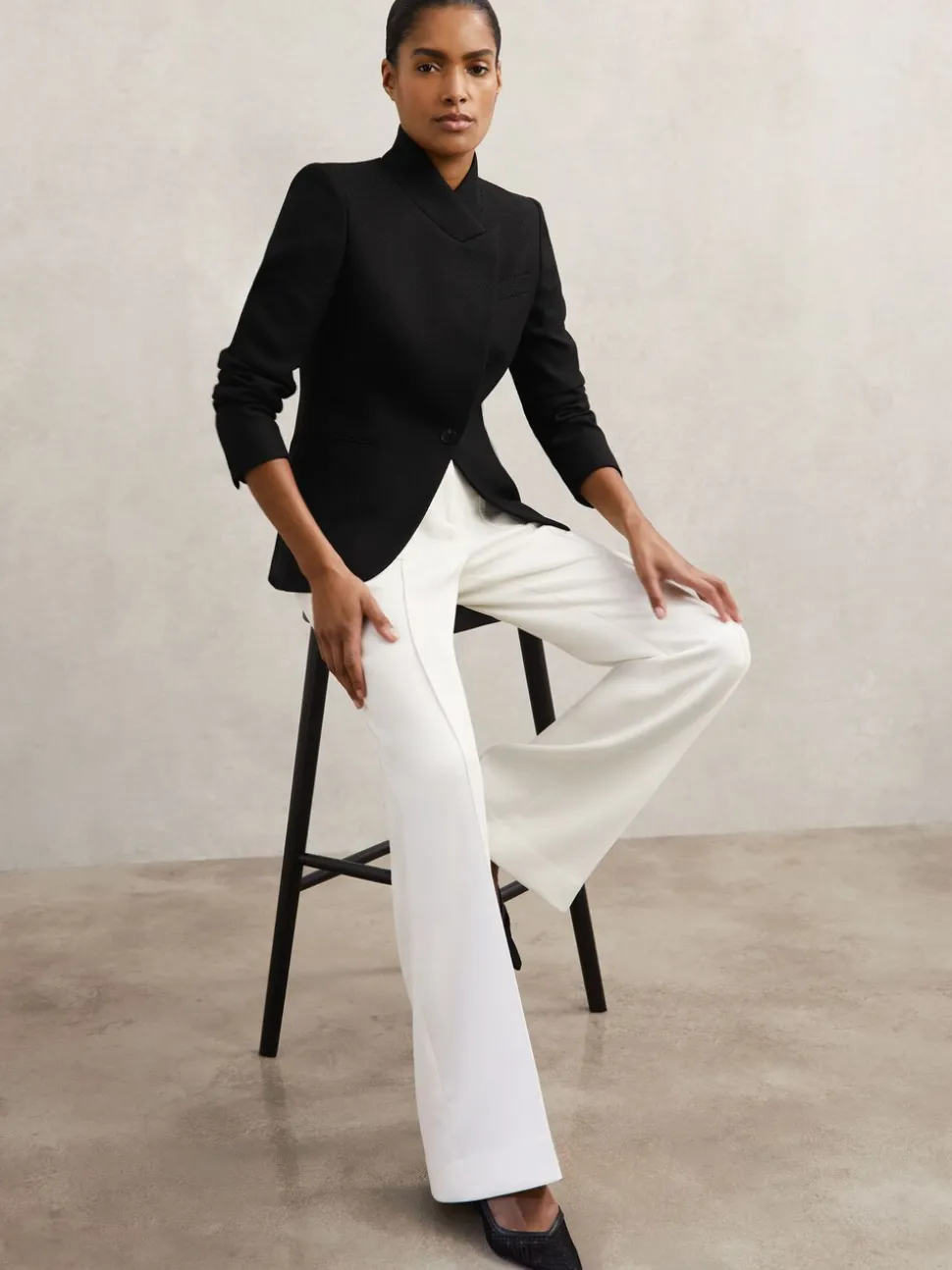Blazer croisé Reiss Manon en laine Blend