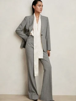 Blazer de costume à carreaux à simple boutonnage Reiss Brooklyn