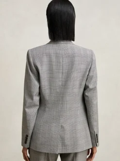 Blazer de costume à carreaux à simple boutonnage Reiss Brooklyn