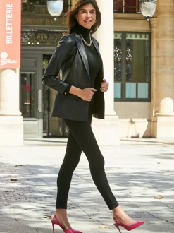 Blazer en cuir de luxe Sosandar