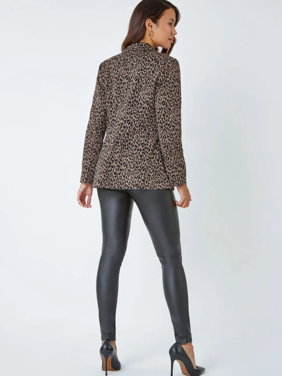 Blazer extensible Roman à imprimé animal