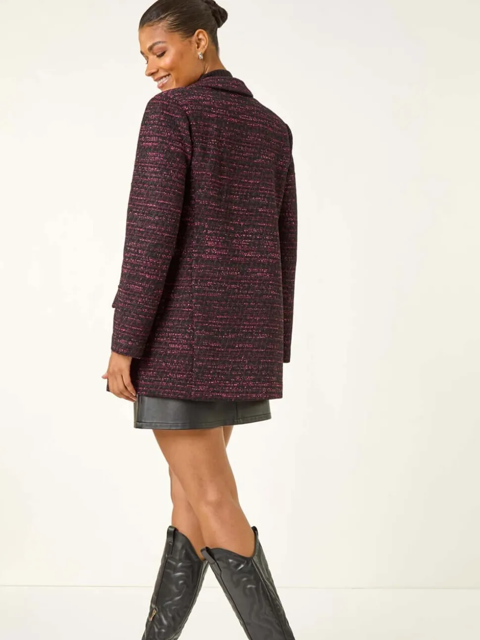 Blazer Roman en jersey bouclé