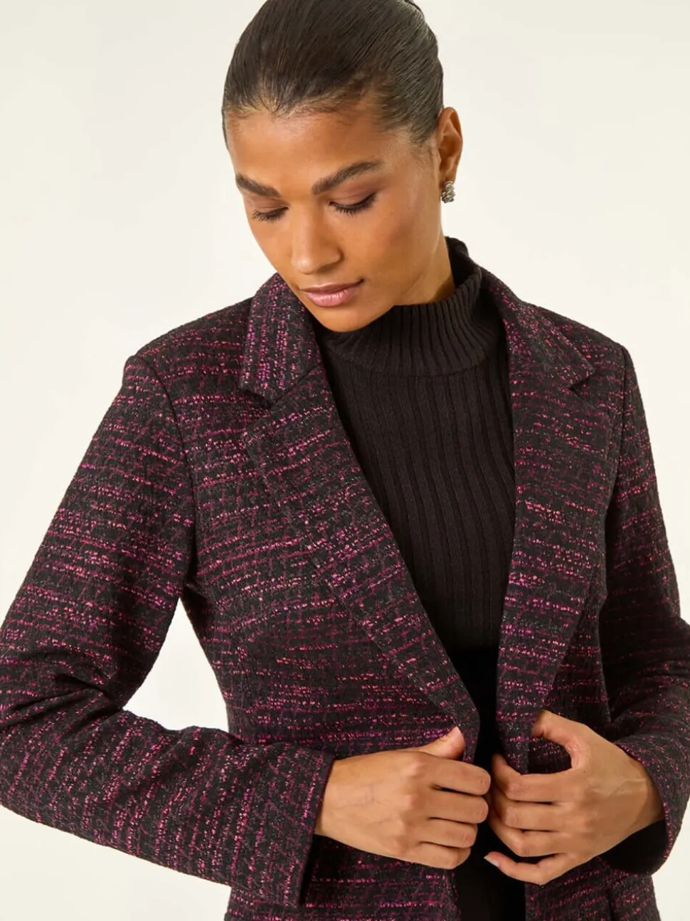 Blazer Roman en jersey bouclé