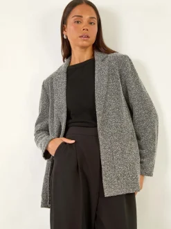 Blazer Roman Petites tailles à poche à chevrons