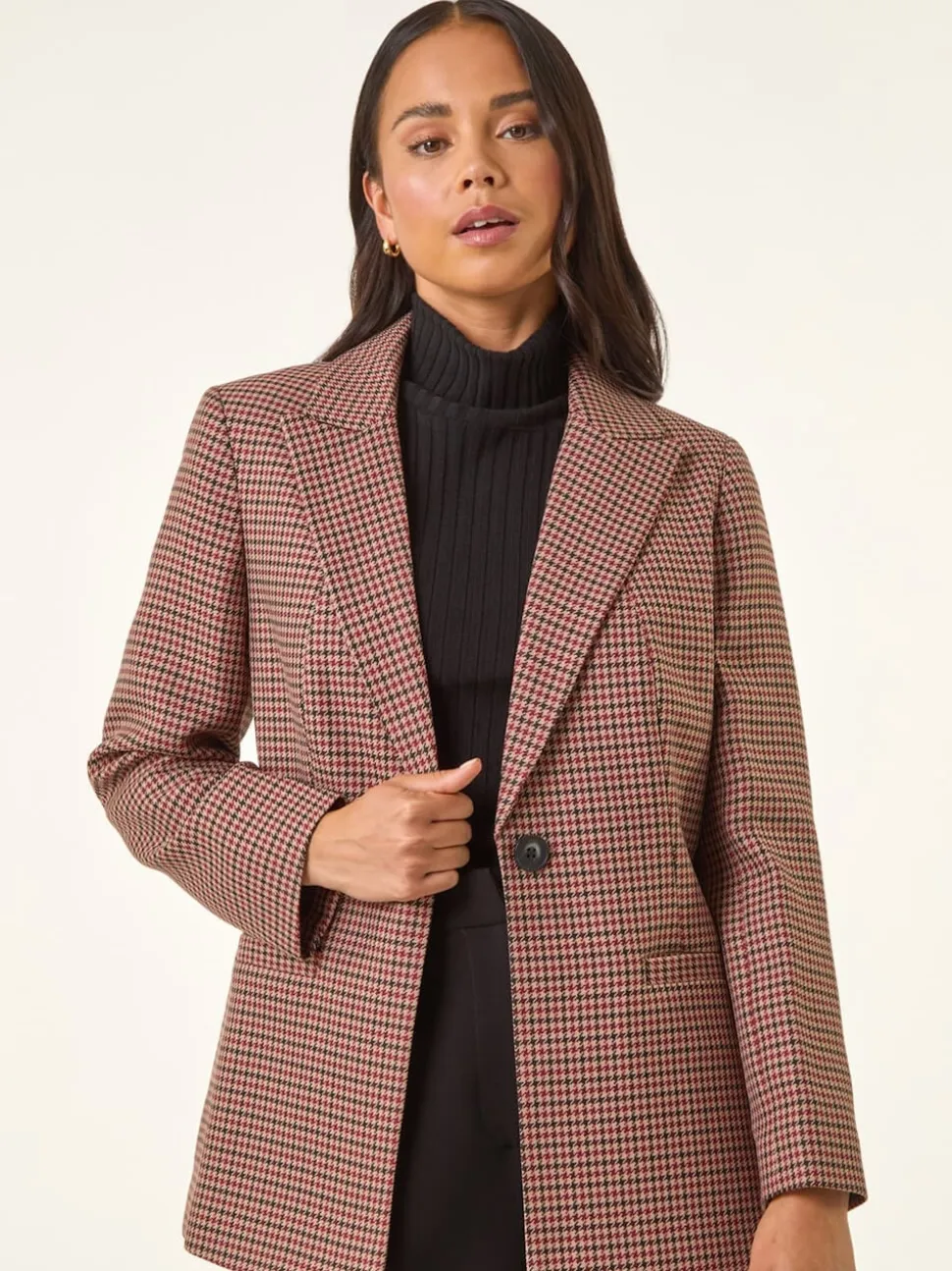 Blazer Roman Petites tailles Pied-de-poule