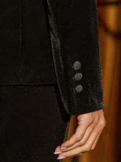 Blazer Sosandar Luxe habillé en velours
