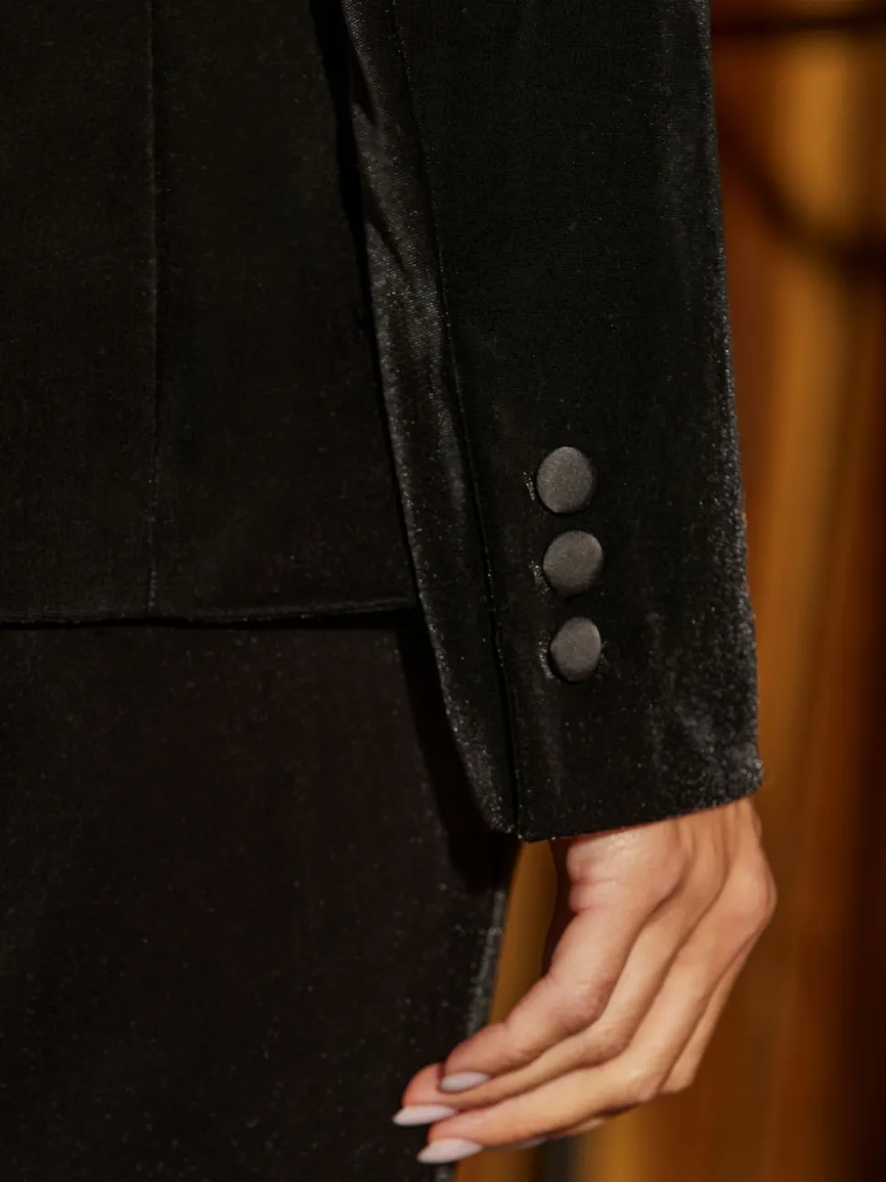 Blazer Sosandar Luxe habillé en velours