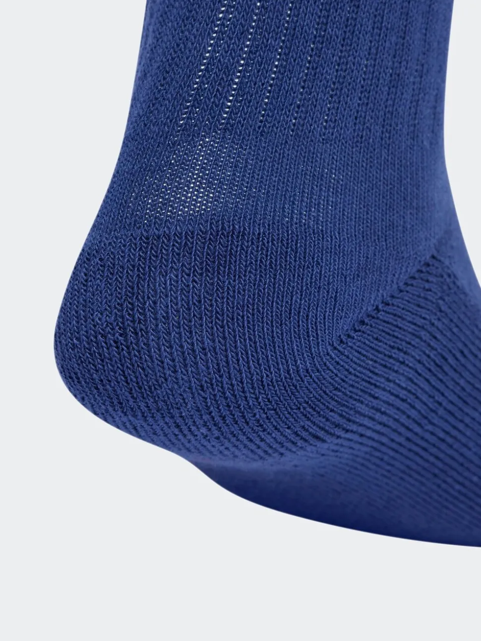 Bleu - Adidas Linear Crew Cushioned Socks 3 Pack