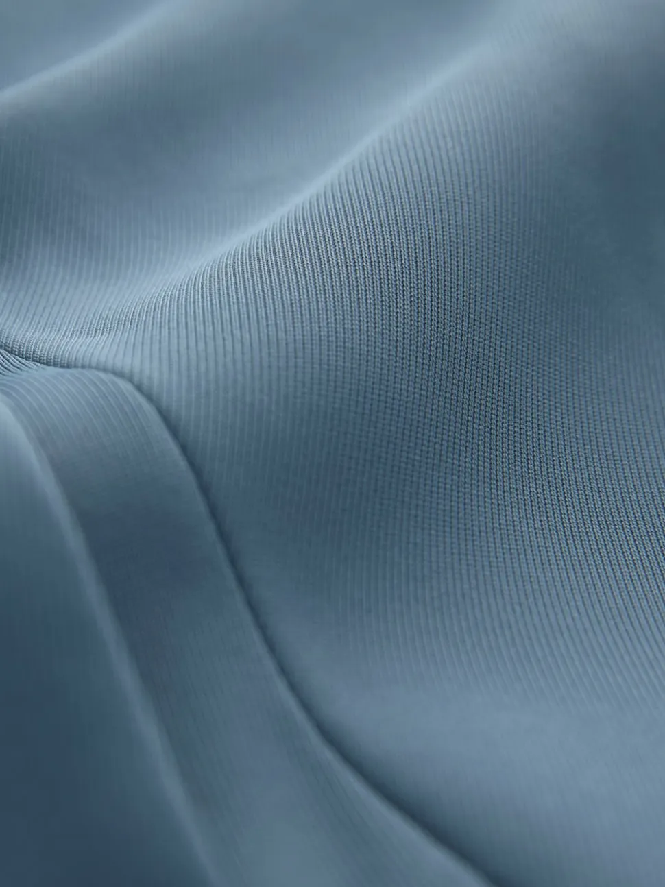 Bleu - Blazer décontracté à manches froncées
