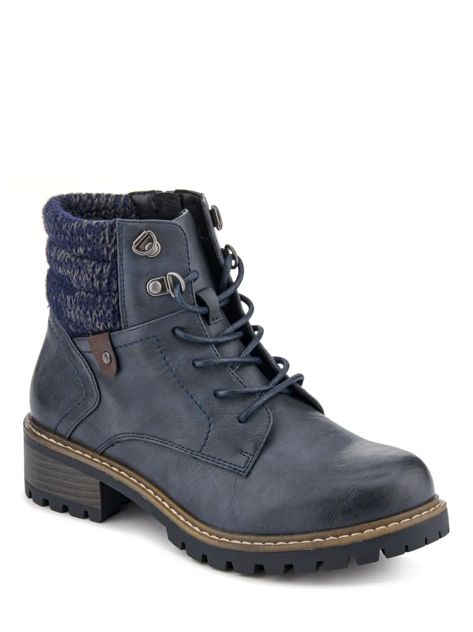 Bleu - Bottes cheville Pavers Coupe large