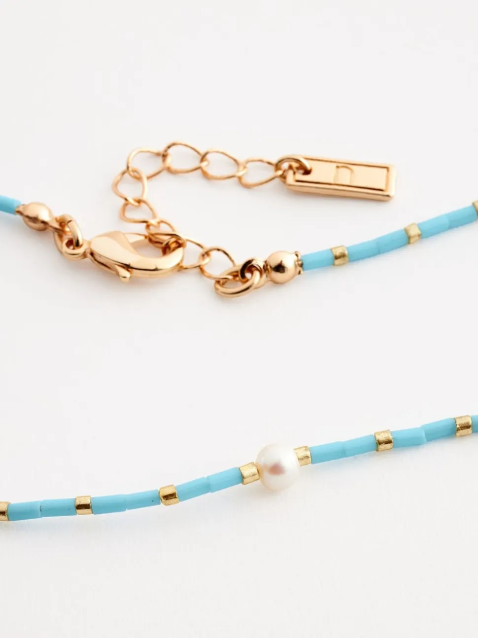 Bleu - Bracelet de cheville en perle