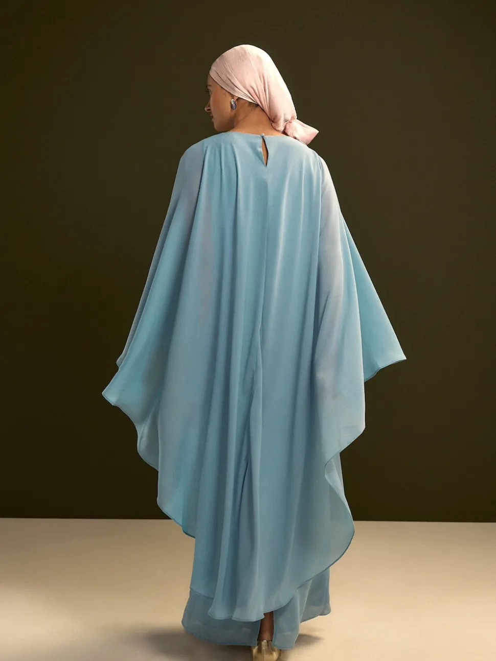 Bleu - Cape Robe longue