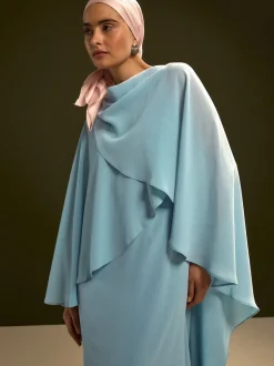 Bleu - Cape Robe longue