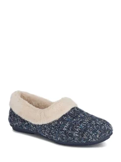Bleu - Chaussons Jones Bootmaker doublés de fausse fourrure