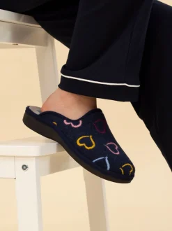 Bleu - Chaussons Lunar style mule