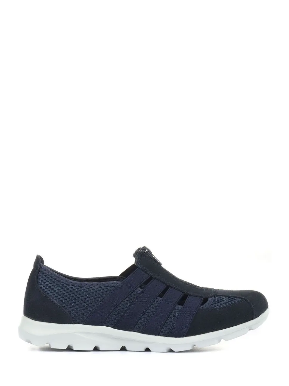 Bleu - Chaussures Pavers en cuir décontractées coupe large pour femme