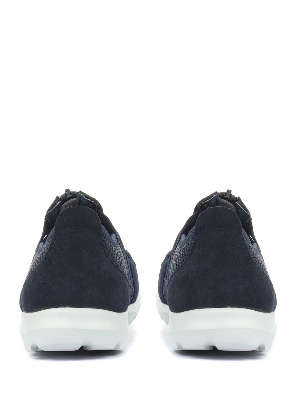 Bleu - Chaussures Pavers en cuir décontractées coupe large pour femme