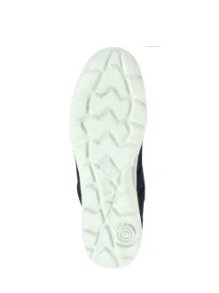 Bleu - Chaussures Pavers en cuir décontractées coupe large pour femme