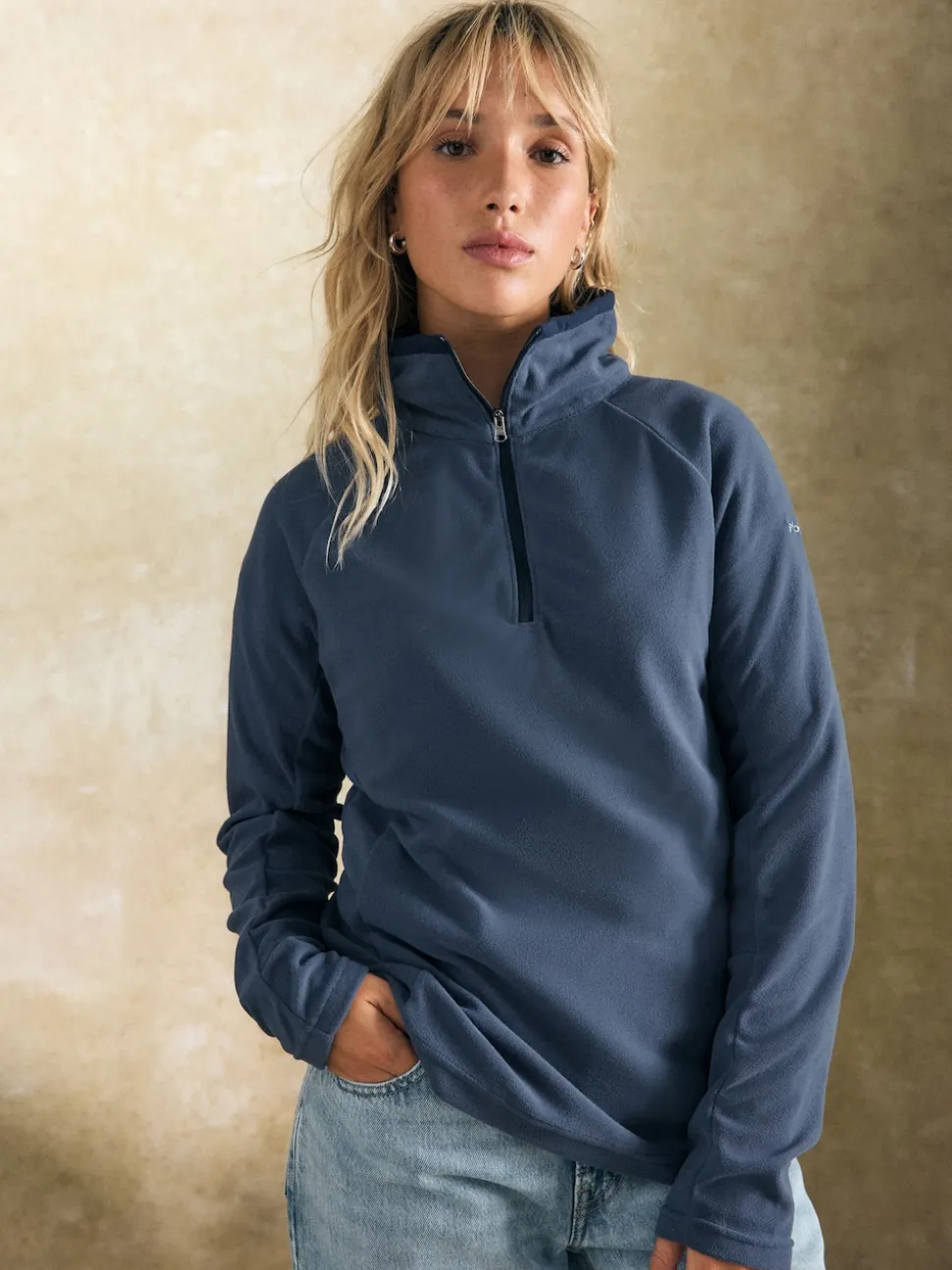 Bleu - Columbia Womens Glacial IV Half Zip Fleece (polaire)