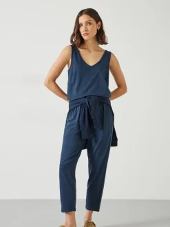Bleu - Combinaison courte en jersey Hush