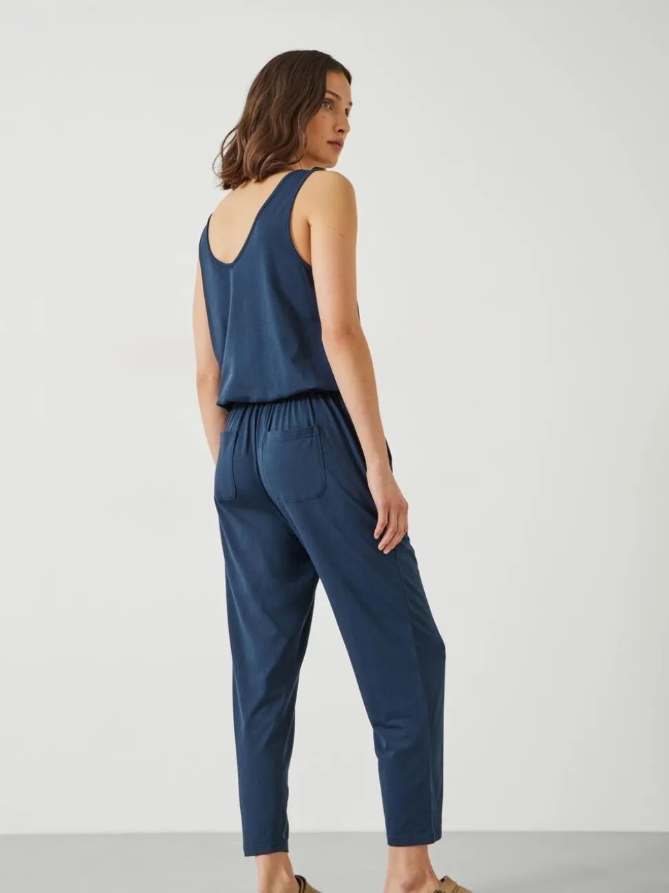 Bleu - Combinaison courte en jersey Hush