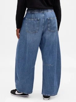Bleu - Gap Jeansfer à cheval ultra-doux taille moyenne