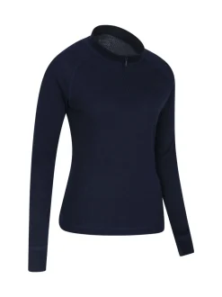 Bleu - Haut Mountain Warehouse Talus thermique à col zippé pour femme