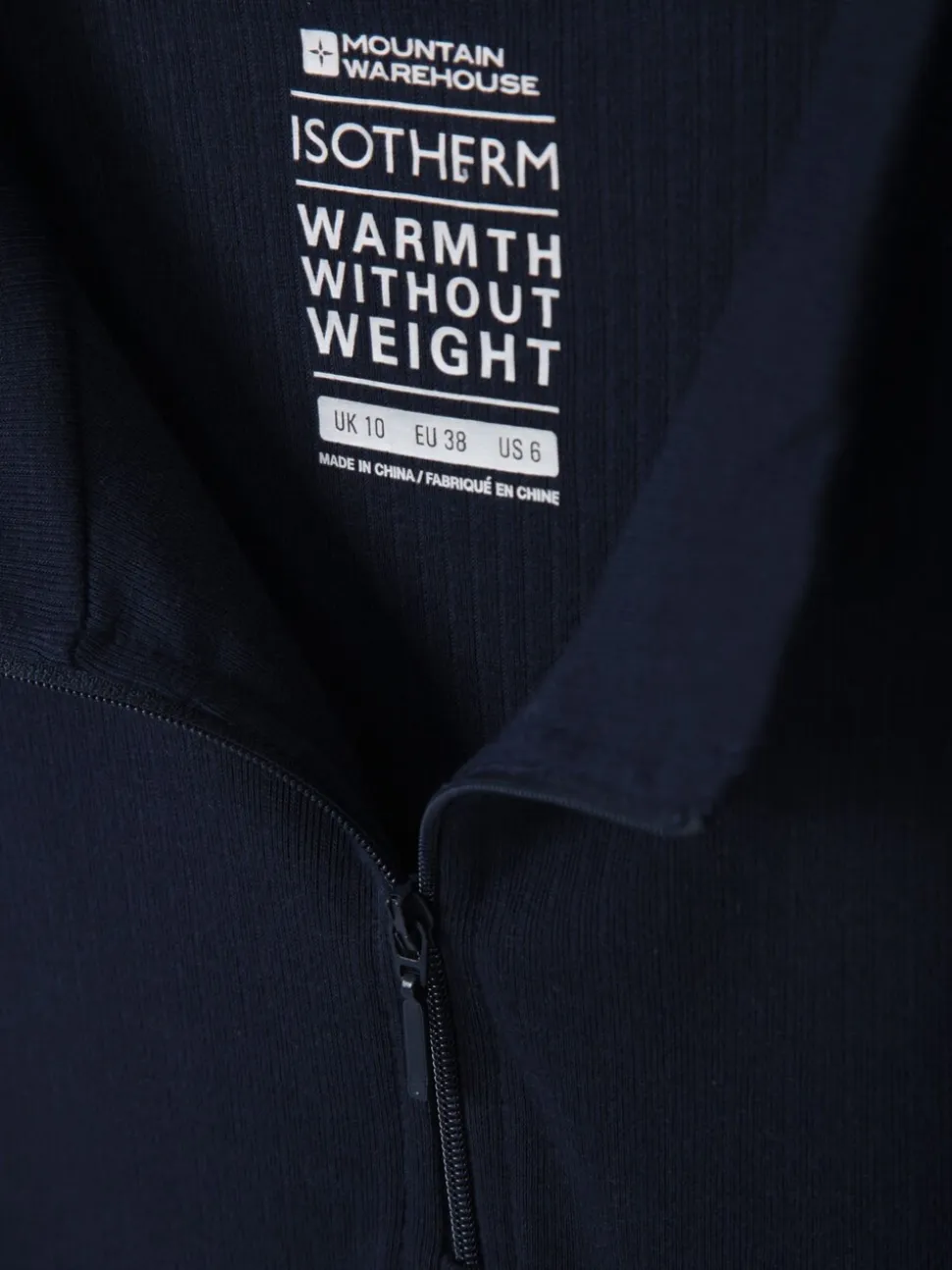 Bleu - Haut Mountain Warehouse Talus thermique à col zippé pour femme