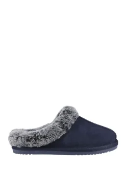 Bleu - Hush Puppies Amara Chaussons d'hiver doublés de fausse fourrure