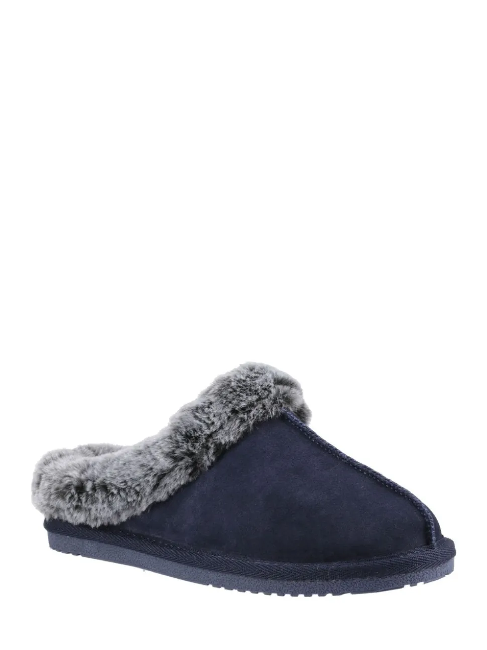 Bleu - Hush Puppies Amara Chaussons d'hiver doublés de fausse fourrure